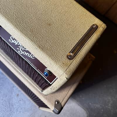 Fender Super-Sonic 60w Head + 2x12 Cab (Blonde/Oxblood) image 4