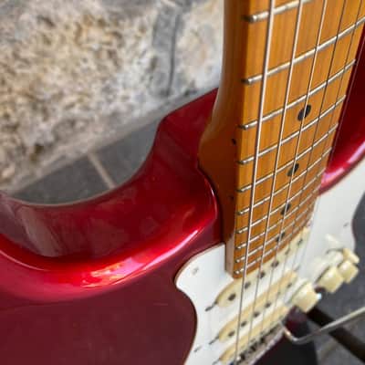 Fender Japan '57 Reissue Stratocaster ST57-70 Candy Apple Red – Maple Neck (Q-Serial, Upgraded Van Zandt Bridge Pickup) image 9
