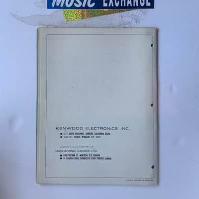 Kenwood Service Manual KR-7200 1972 image 2