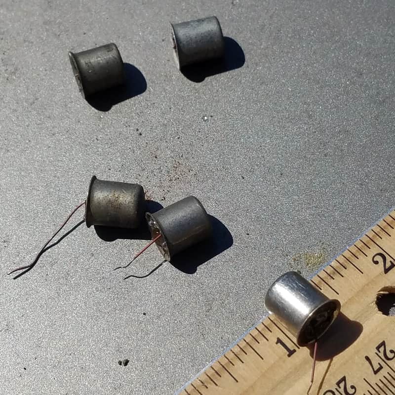 RCA vacuum tube top caps replacement 5/16" contact pin anode connector electrode 1920s - 1970s - Metal image 1