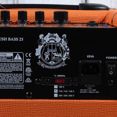 Orange CRUSH BASS 25 Electric Bass Guitar Amplifier 25 Watt 1 x 8 Combo Amp image 12