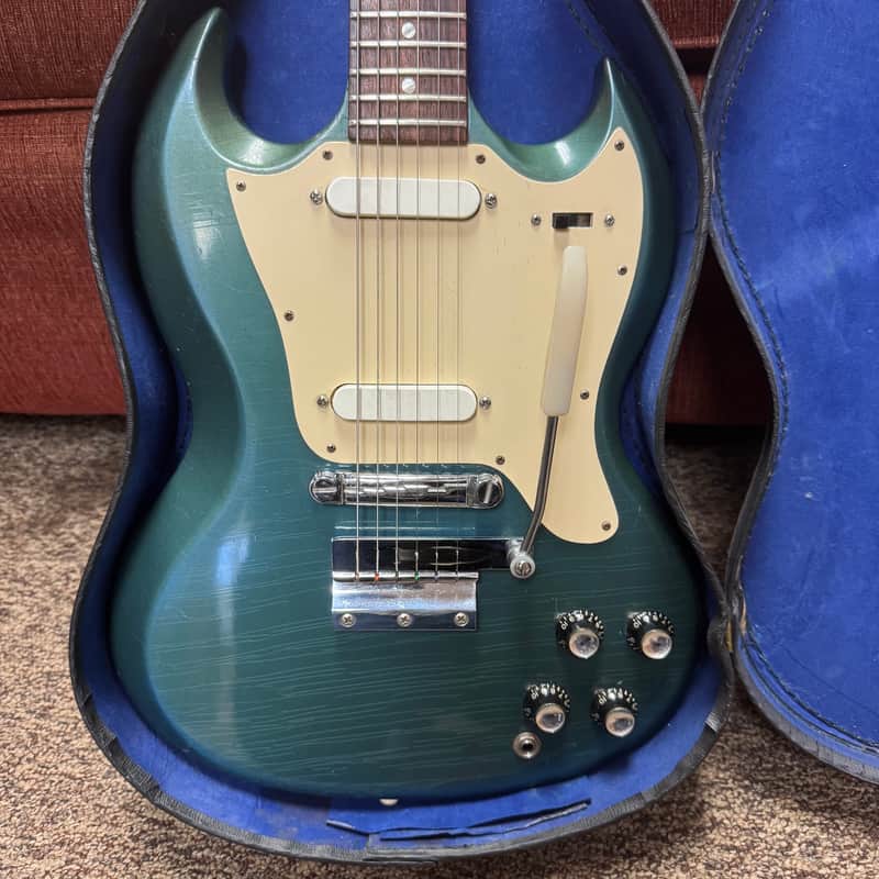 Gibson Melody Maker D SG w/ Vibrola 1966-70 Pelham Blue Gorgeous w/Original Case image 1