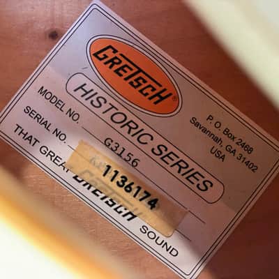 Gretsch G3156 Streamliner - Cream - Historic Series image 17