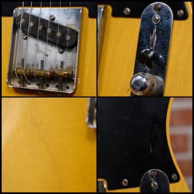 Fender Pre CBS Telecaster Butterscotch Blonde Relic Refin by Joe Riggio 1952 w/Hardshell Case image 19