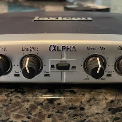 Lexicon Alpha USB Audio Interface 2010s - Blue image 2