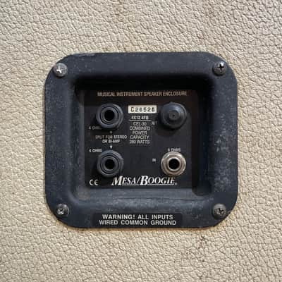 Mesa Boogie 4x12 Cabinet, 4FB CEL-30- White (Late 90s) image 4