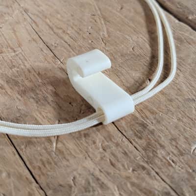 Ace White Leather Classical guitar strap 1960s 1970s image 3