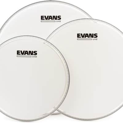 Evans UV2 Coated 3-piece Tom Pack - 10/12/14 inch image 2