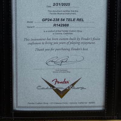 Fender Custom Shop 54 Tele Relic Cadillac Green R142988 image 7