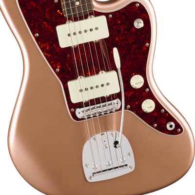 Fender American Professional Classic Jaguar Electric Guitar. Rosewood Fingerboard, Faded Sherwood Green Metallic image 5