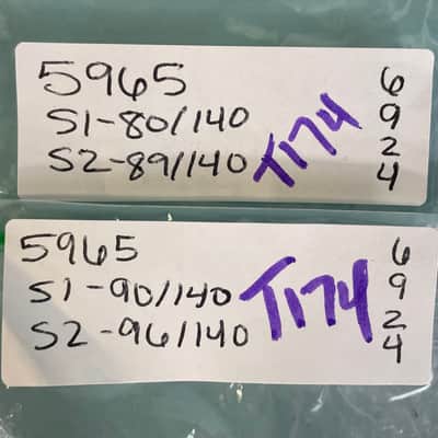1960s Sylvania 5965 (x2) Matched Pair Vintage Industrial 12AV7 Substitute! T174 image 11