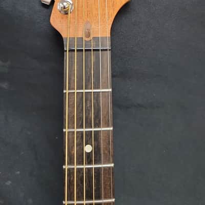 Fender American Acoustasonic Stratocaster Acoustic Electric Guitar, Transparent Sonic Blue, Ebony Fingerboard, with Gig Bag image 3
