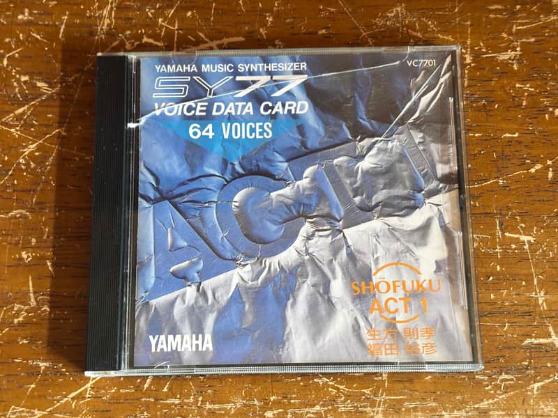 Yamaha SY77 VOICE DATA CARD SHOFUKU ACT1 VC7701 image 1