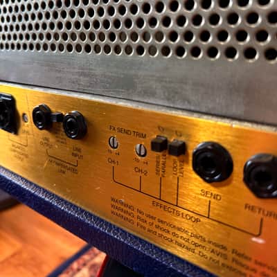 Marshall 6100 30th Anniversary Series 3-Channel 100-Watt Guitar Amp Head 1992 - 1997 - Blue Rare Edition image 9