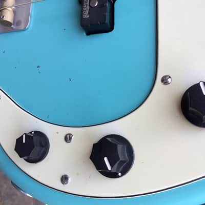 Recaster Bombora Bass relic Daphne Blue surf bass image 8