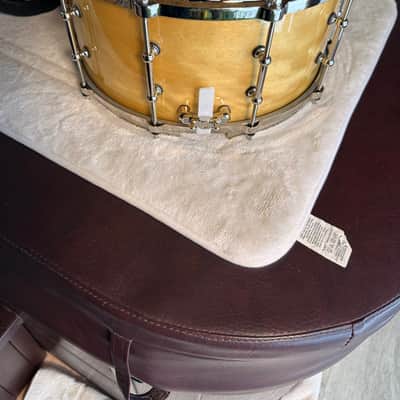 Ludwig 110th anniversary aged exotic 6.5 x14 snare drum - Natural image 7