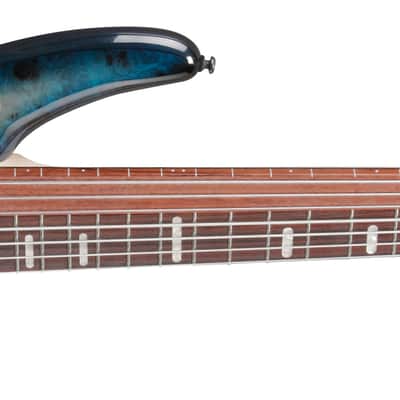 Ibanez SRAS7 CBS - Cosmic Blue Starburst Bass Workshop image 21