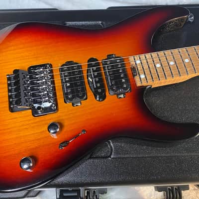 NEW ! Jackson Custom Shop Dinky HSH - Roasted Maple Neck & Fretboard - DK - 3-Tone Sunburst - Authorized Dealer - 7.5 lbs - G06672 image 5
