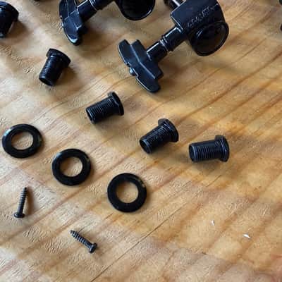 Grover 109BC Super Rotomatic Imperial 3x3 tuners - Black Chrome image 3