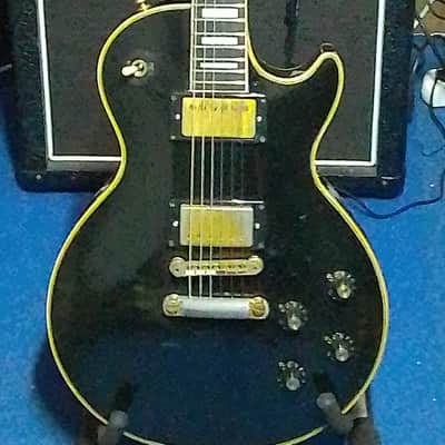 Morris (H&S Anderson) Moridaira Les Paul Custom Black beauty 1980 - EBONY fretboard image 1