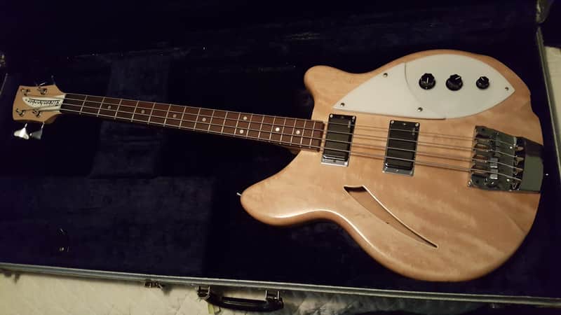 Modified 1967 Rickenbacker 360 bass one off mapleglo image 1