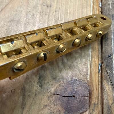 Vintage 1980’s Gibson Les Paul Gold Bridge and Tailpiece image 6
