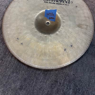 Sabian Hand Hammered Sizzle Hi Hat Cymbals 1470g image 3