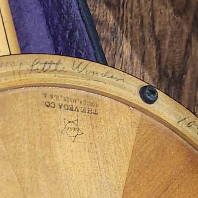 Vintage 1917 Vega "Little Wonder" 17-Fret Tenor Banjo - Rare 10-3/4" Rim w/ Factory Matching Pie Resonator & Incredible Provenance image 7
