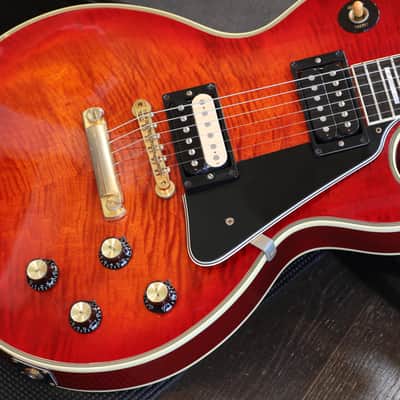 2004 Gibson Custom Shop '68 Les Paul Custom Reissue Electric Guitar Flame Firemist + COA OHSC image 7