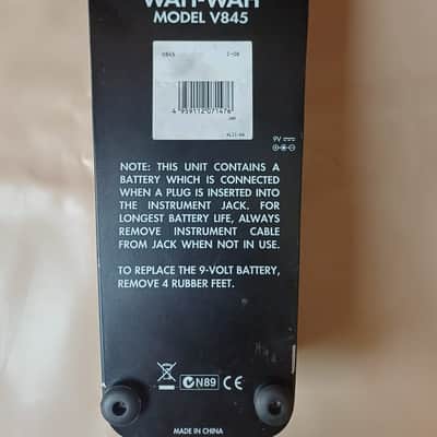 Vox V845 Classic Wah 2009 - Present - Black image 6