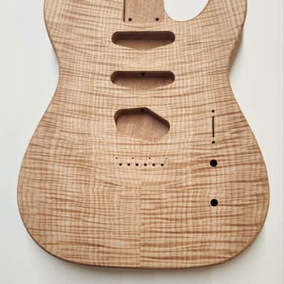 Shepard Custom Guitars Custom Telecaster Body Semi-hollow Backroute F Hole Optional Curly Maple Top 2026 - Unfinished image 2