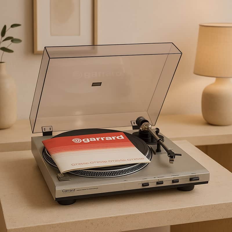 Garrard GT-355P Rare Vintage MINT Turntable Warranty Belt Drive Hi-Fi + Manual