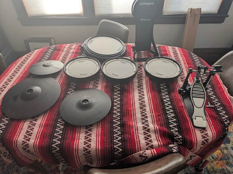 Roland TD-17KVX V-Drum Kit with Mesh Pads - no module image 1