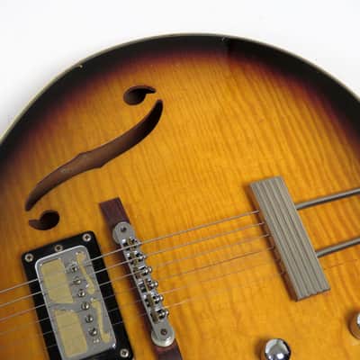 1968 Harmony Meteor H-60 Left Handed - Sunburst Finish - Super Flame! Lefty! image 11