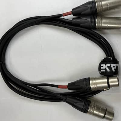 LASE 6 Ft Dual Microphone Cable w Genuine NEUTRIK NC3MXX 3Pin XLR M to NC3FXXX F image 4