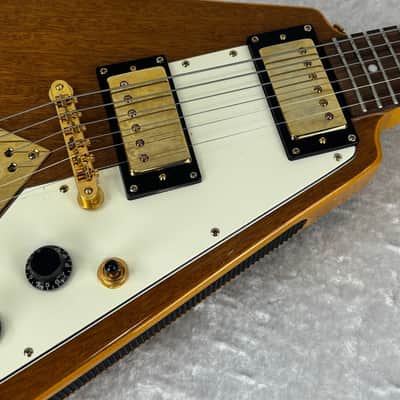 Epiphone Korina Flying V electric guitar with Gibson case image 20