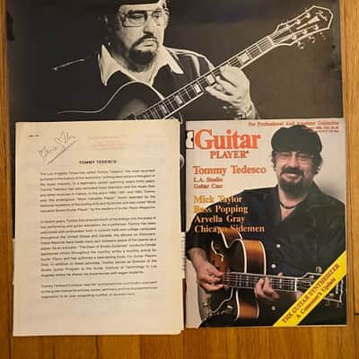 TOMMY TEDESCO (Wrecking Crew Session Guitarist) POSTER & Signed Program image 4