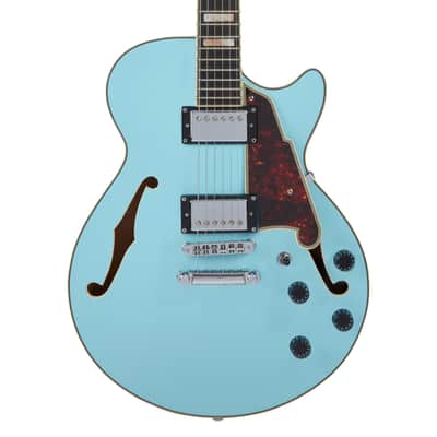 D'Angelico DAPSSSKBCS PREMIER SS Single Cutaway Semi-Hollow Body Maple Neck 6-String Electric Guitar w/Gig Bag image 3
