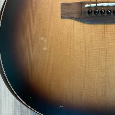 Mitchell T413CE-BST Terra Series Auditorium Solid Torrefied Spruce Top Acoustic-Electric Guitar Edge Burst image 6