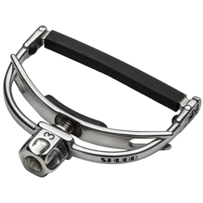 Shubb F3 FineTune Capo for Wide Neck Steel String Guitars , Stainless Steel image 2