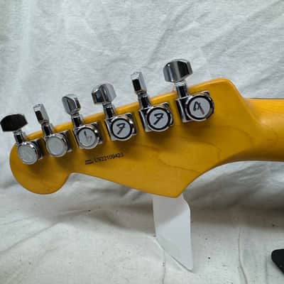 Parts Warmoth Alder body + 2022 Fender American Professional II neck Stratocaster Guitar with Case - Fire Mist Gold image 10