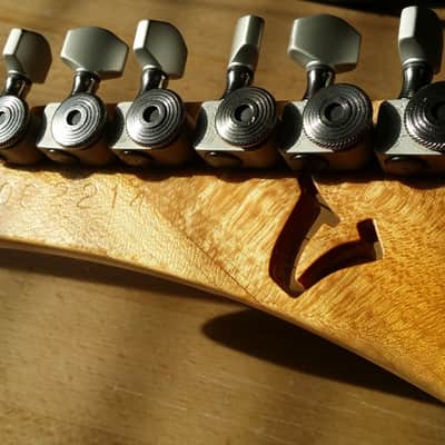 Dave Vogele Custom Guitars Hand Made Explorer 2014 Natural / Blonde image 8