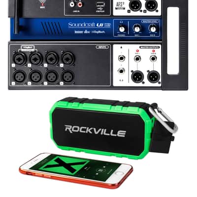 Soundcraft Ui12 12 Input Digital Mixer w/Wifi+App Control+Bluetooth Speaker image 1
