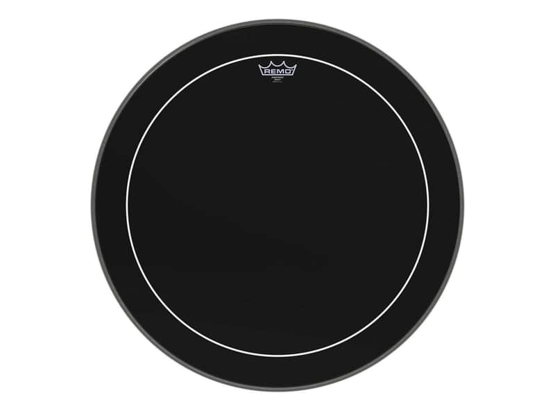 Pinstripe Ebony Bass Drum Head 24" image 1