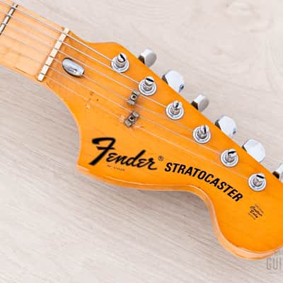 1976 Fender Stratocaster Hardtail Vintage Electric Guitar Sunburst w/ Case image 4