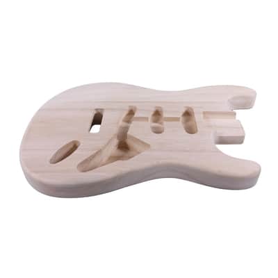 Electric Guitar Body Blank for Customization- Unfinished Paulownia Guitar Body for Luthiers, Soild Wood Lightweight image 4