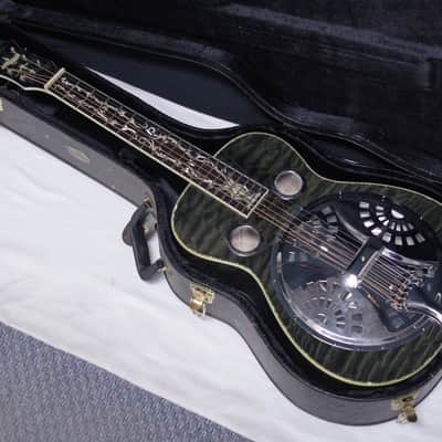 Used Michael Kelly Bayou Deluxe Resophonic square-neck RESONATOR guitar DOBRO w/ Case image 1