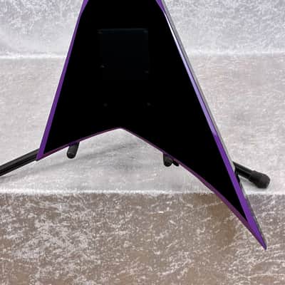 USA JACKSON CUSTOM SHOP RHOADS RR1 GUITAR | BLACK / DOOM PURPLE BEVELS image 7