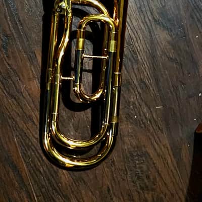 Yamaha YSL-446G Intermediate Bb/F Trombone 2010s - Lacquered Brass image 2