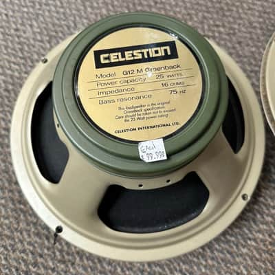 Celestion G12M Greenback 12" 25-Watt 16ohm Guitar Amp Speaker - 4 of 4 image 1
